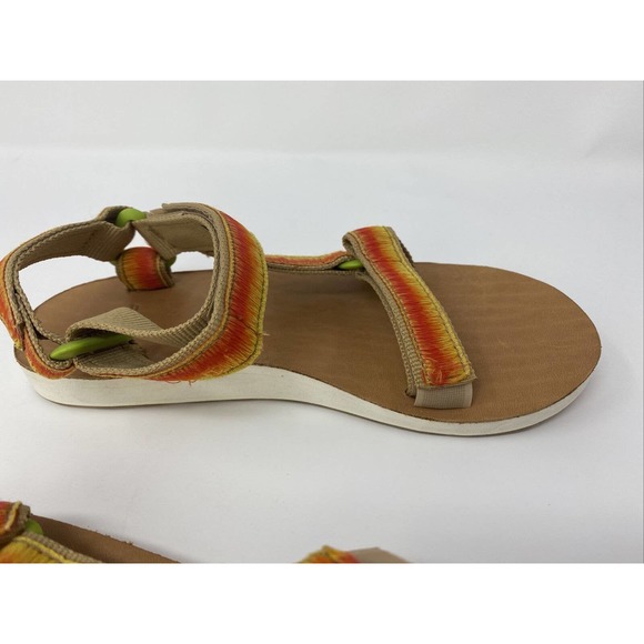 Teva Womens Original Universal Orange Voya Infinity Ombre Sandals Shoes Size 6 - Picture 12 of 14